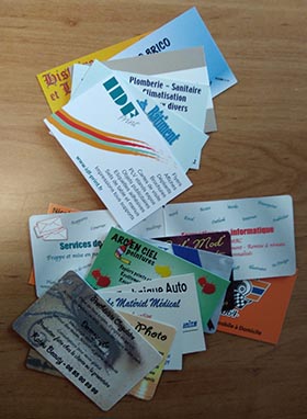 Cartes de visite IDF Print Pau Bizanos