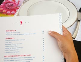 Menus restaurants